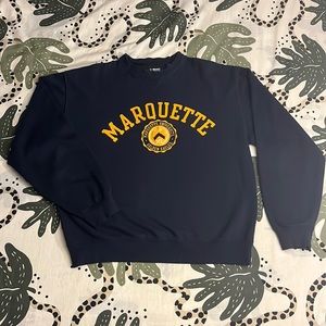 Vintage Oversized Marquette University Crewneck Sweater